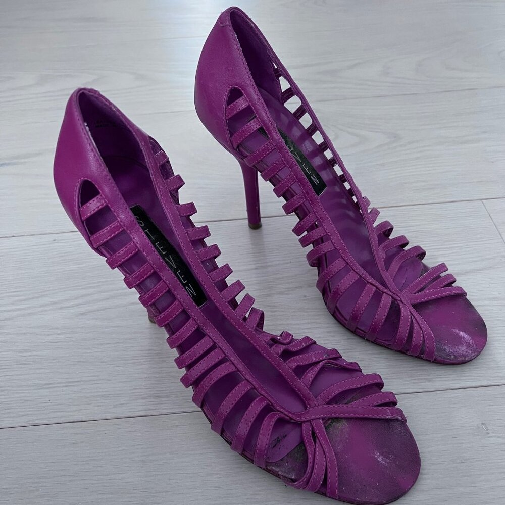 Steven by Steve Madden Pink Heels Shoes ( 9 )
